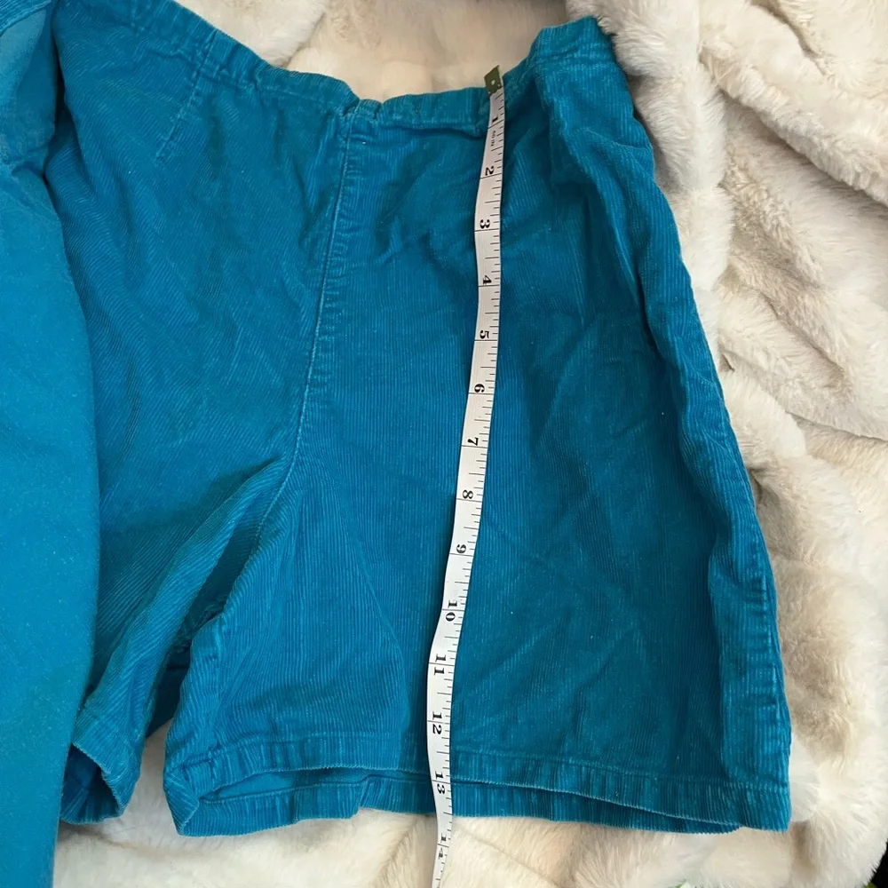 Vintage 90s Old Navy Girls 8/10 Blue Corduroy Snap Midwest Cowgirl Skort Preppy